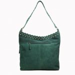 Green Leather Hobo For Girls-2009-front