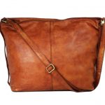 Tan Genuine Leather Hobo Bag For Women-2044-back