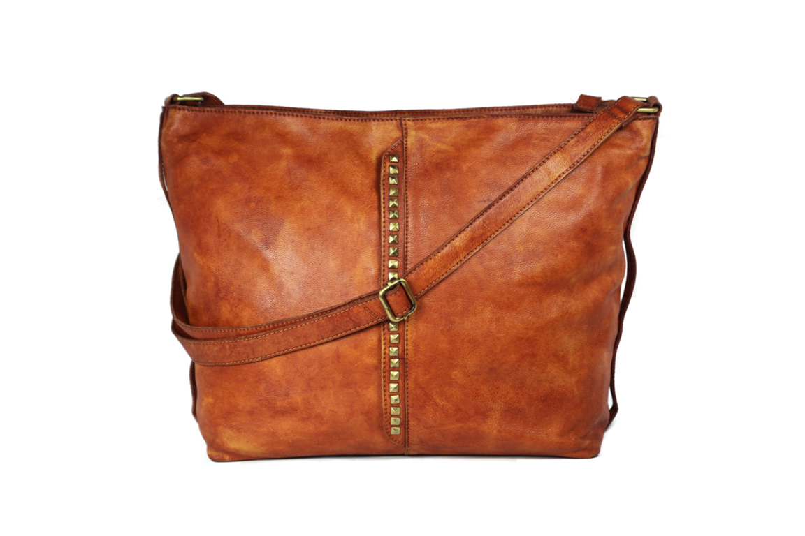 Tan Genuine Leather Hobo Bag For Women - Leatherman Fashion Private Limited