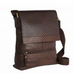 Leatherman Unisex Genuine Leather Messenger bag 8637-front45