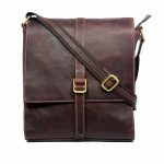 leather messenger bag-MN9051-front