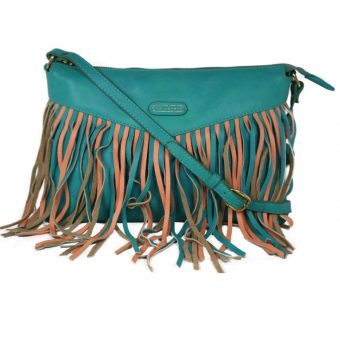 Genuine Leather Turquoise Handbag For Weekend-0011-front (leathermanfashion)