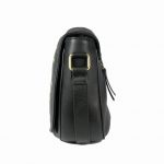 Genuine leather black cross body saddle-2010 side