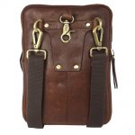 Multifunctional: Cross Body / Belt Pouch Brown Men’s Leather Bag 2026 back side