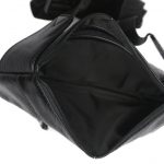 Genuine Leather Black Belt Bag-B200-inside (leathermanfashion)