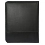 Genuine Leather Black Notepad File Folder IT 1737 002 back (leathermanfashion)