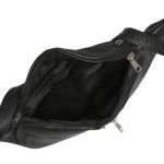 Genuine Leather Black Belt Bag-Lm728 inside (leathermanfashion)