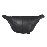 Genuine Leather Black Belt Bag-Lm728 back (leathermanfashion)