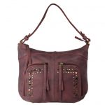 Burnish Wash Pink Leather Handbag-NR0051 (front (leathermanfashion)