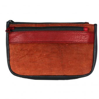 Small multi colour genuine leather ladies purse ST67711 front