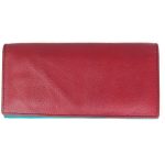 Flap Ladies Leather Multi Colour Purse-dw10 front