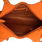 Genuine Leather Fringes Orange Handbag-nr7 inside (leathermanfashion)