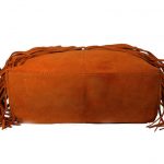 Genuine Leather Fringes Orange Handbag-nr7 base (leathermanfashion)