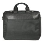 Men’s Black Leather Briefcase 670 front (leathermanfashion)