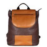 Multi Color Leather Backpack B183 front (leathermanfashion)