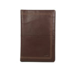 Men’s Brown Leather Card Holder NR-1058 front (leathermanfashion)