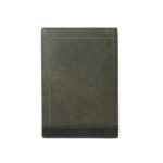 Bi Fold Black / Smoke Color Passport And Card Holder NR1013 back (leathermanfashion)