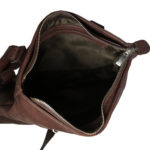 Men’s Brown Messanger Hand bag FLA02 inside (leathermanfashion)