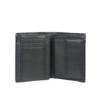 Bifold black wallet for men GNR 1102 inside (leathermanfashion)