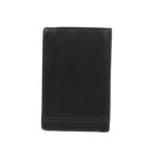 Bifold Black Color Men’s wallet NR 1046 back (leathermanfashion)