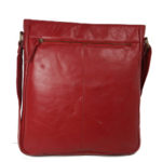 Red Messenger Bag For Girls SP 110 back (leathermanfashion)