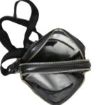 Leatherman Fashion Genuine Leather Black Sling Bag 6049NC