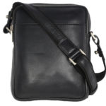 Leatherman Fashion Genuine Leather Black Sling Bag