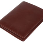 Leatherman Fashion Women Brown Genuine Leather Wallet GNR 1097 laydown