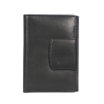 Leatherman Fashion Women Black Genuine Leather Wallet