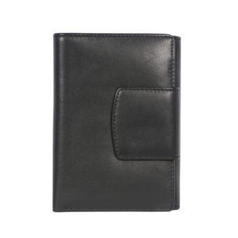 Leatherman Fashion Women Black Genuine Leather Wallet