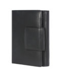 Leatherman Fashion Women Black Genuine Leather Wallet GNR1103 side