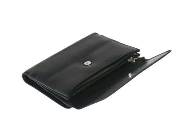 Leatherman Fashion Women Black Genuine Leather Wallet GNR1103 style