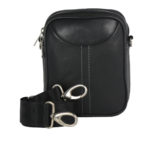 Leatherman Fashion Genuine Leather Black Shoulder Bag 2021 front