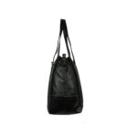 Women Black Hand-held Bag VT-217 side (leathermanfashion)