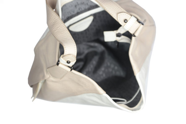 Girls White, Tan Hobo VT259 inside (leathermanfashion)