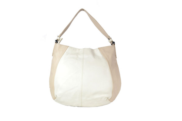 Girls White, Tan Hobo VT259 back (leathermanfashion)