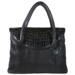 Leatherman Fashion Girls Black Handbag b113k front
