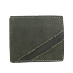Leatherman Fashion Genuine Leather Forest Green Men’s Wallet front view