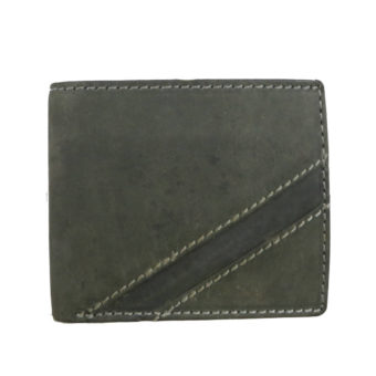 Leatherman Fashion Genuine Leather Forest Green Men's Wallet front view