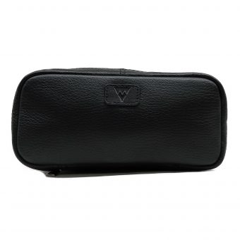 Leatherman Fashion Genuine leather black travel toiletry kit TG2052