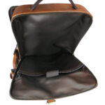 Tan Brown Backpack inside 2059 (14) leathermanfashion