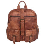 unisex tan backpack LMN_BACKPACK_NR_0020_TAN_COGNAC_BC5645