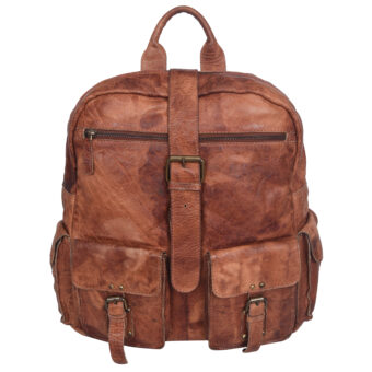 unisex tan backpack LMN_BACKPACK_NR_0020_TAN_COGNAC_BC5645