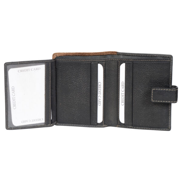 Genuine Leather Black Wallet For Unisex - Leatherman Fashion Private ...