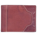 Genuine Leather Unisex Brown Wallet