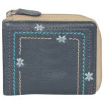 Genuine Leather Women’s Navy Blue Coin Pouch 2552