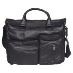 Genuine Leather Laptop Messenger Bag for Unisex