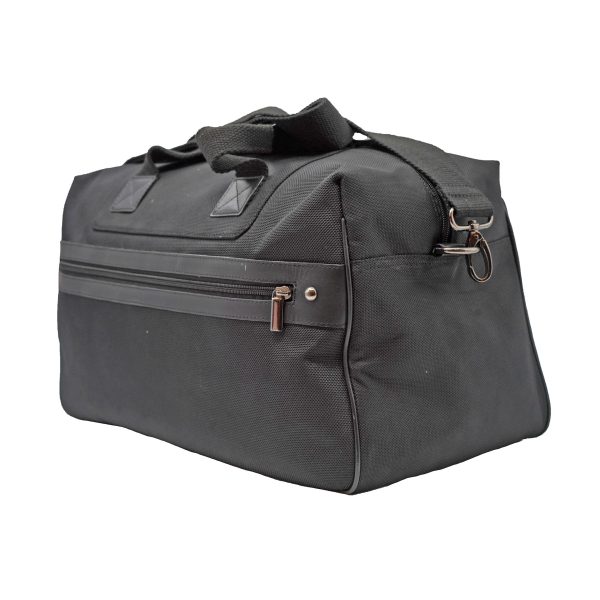 Nylon And Leather Black Unisex Duffel Bag - Leatherman Fashion Private ...