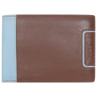 Blue Tan Unisex Wallet