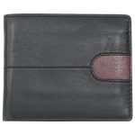 Black Burgundy Unisex Wallet